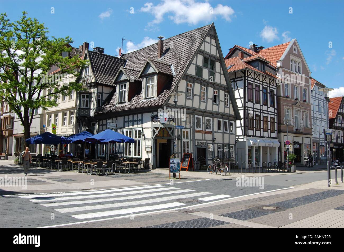 Innenstadt von Detmold, Deutschland Stockfoto