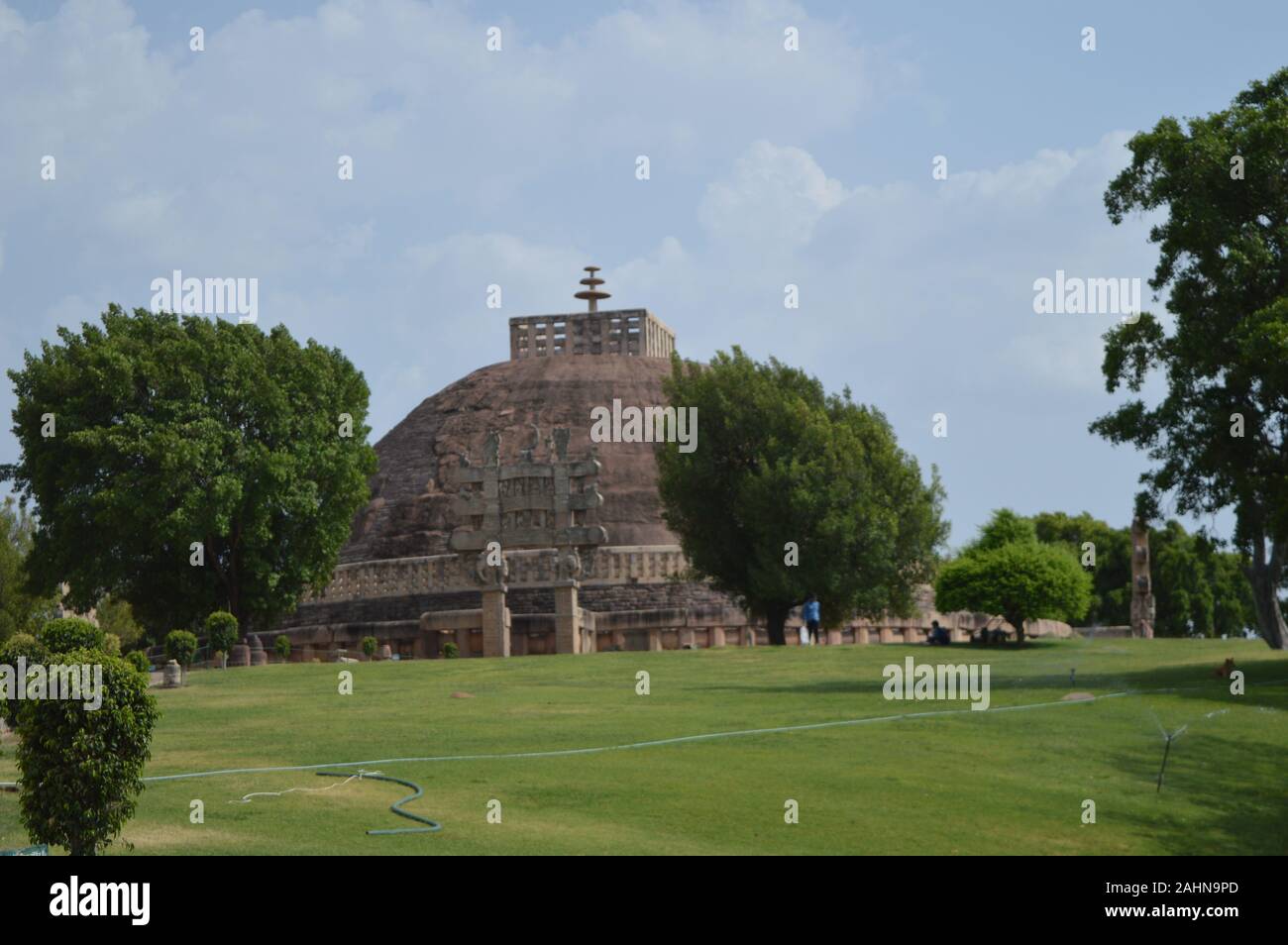 Sanchi Stupa, Sanchi, Madhya Pradesh, Indien. Stockfoto