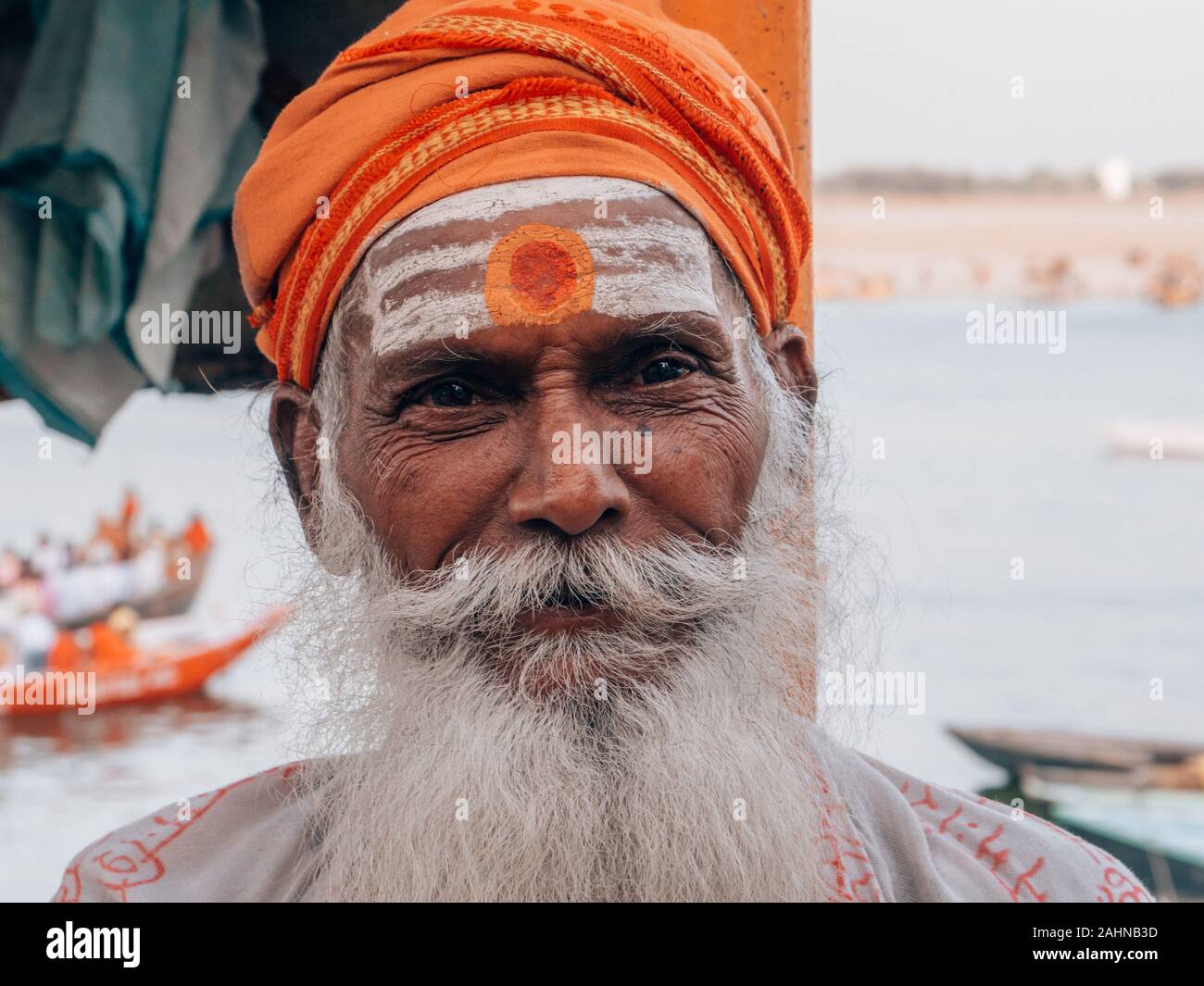 Ein traditioneller indischer Guru Stockfoto