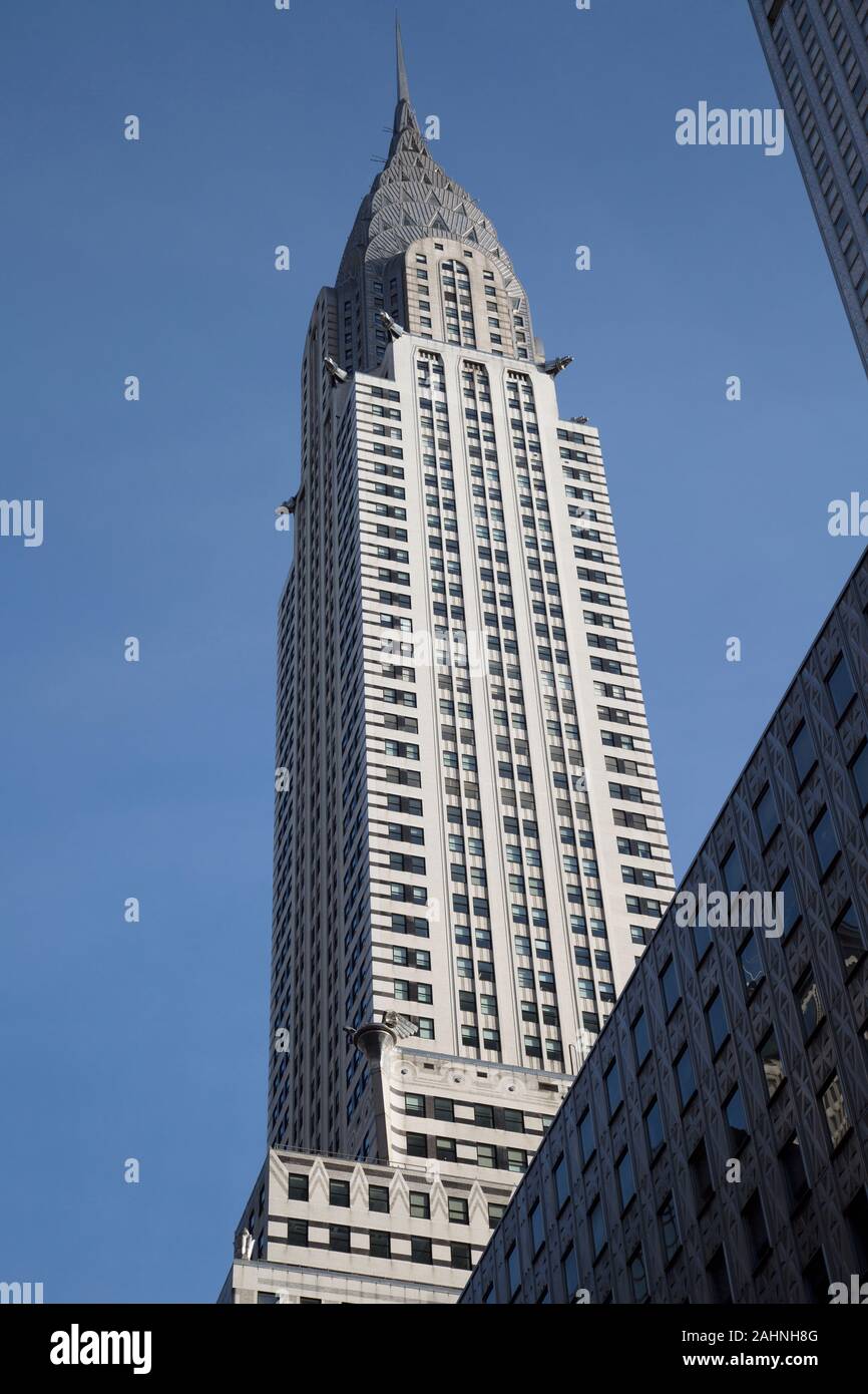 Das Chrysler Building in der Turtle Bay Nachbarschaft auf der East Side von Manhattan, New York City, New York, USA Stockfoto