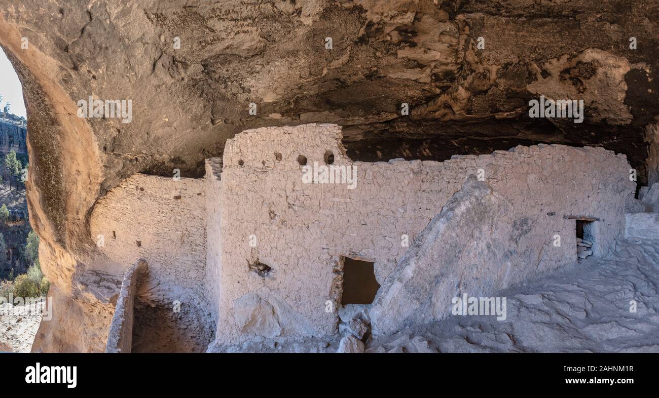 Gila Cliff Dwellings National Monument, Gila National Forest, New Mexico Stockfoto