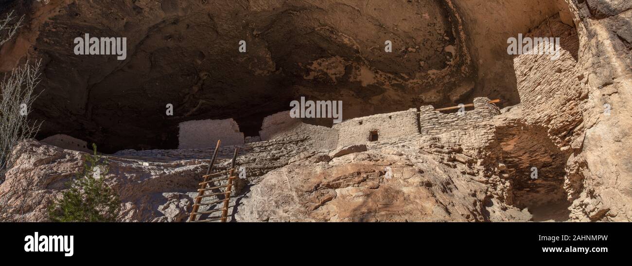 Gila Cliff Dwellings National Monument, Gila National Forest, New Mexico Stockfoto