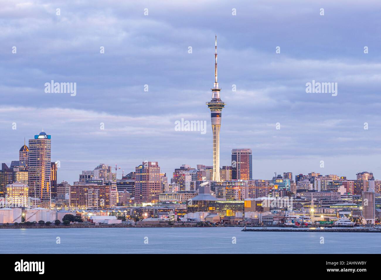 Auckland Skyline, New Zealand Stockfoto