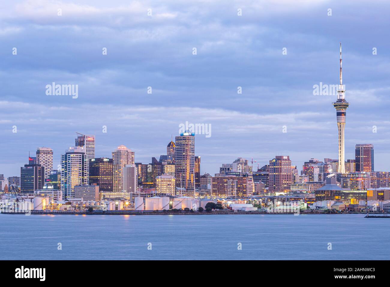 Auckland Skyline, New Zealand Stockfoto