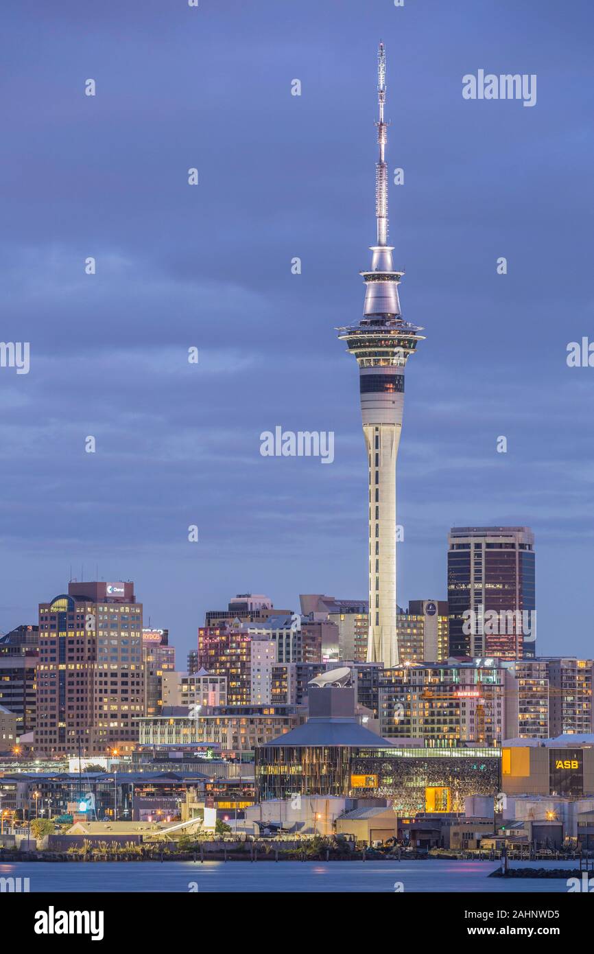 Auckland Skyline, New Zealand Stockfoto