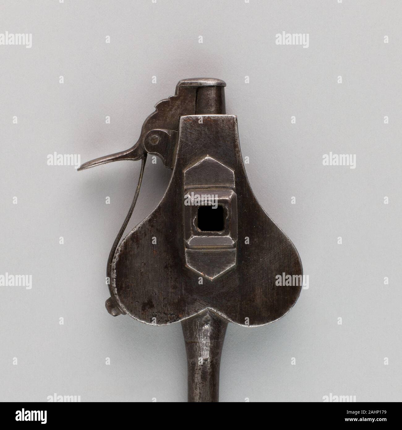 Kombination Primer-Spanner - Ramrod. 1600 - 1620. Deutschland. Stahl Stockfoto