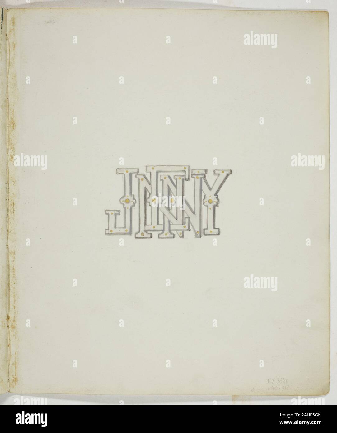 Georgina Cowper. Auld Lang Syne Album. 1855 - 1868. England. Album (eiklar Drucke, Zeichnungen, Text und Zeitungsausschnitte) Stockfoto