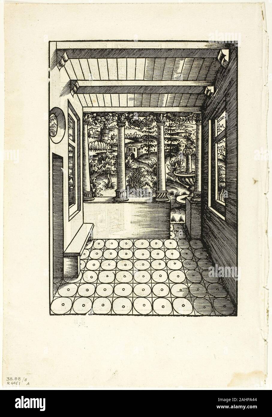 Monogrammist H.H.. Abbildung vom Kunst des Messens (Die Kunst der Messung),  Platte 8 von Holzschnitten aus Büchern aus dem 16. Jahrhundert. 1531.  Deutschland. Holzschnitt auf Papier Stockfotografie - Alamy