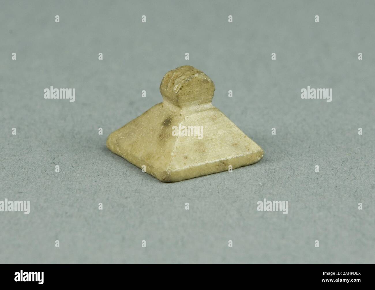Der ägyptischen Antike. Amulett der einen Stempel Siegel. 664 v. Chr. - 332 v. Chr.. Ägypten. Stein Stockfoto