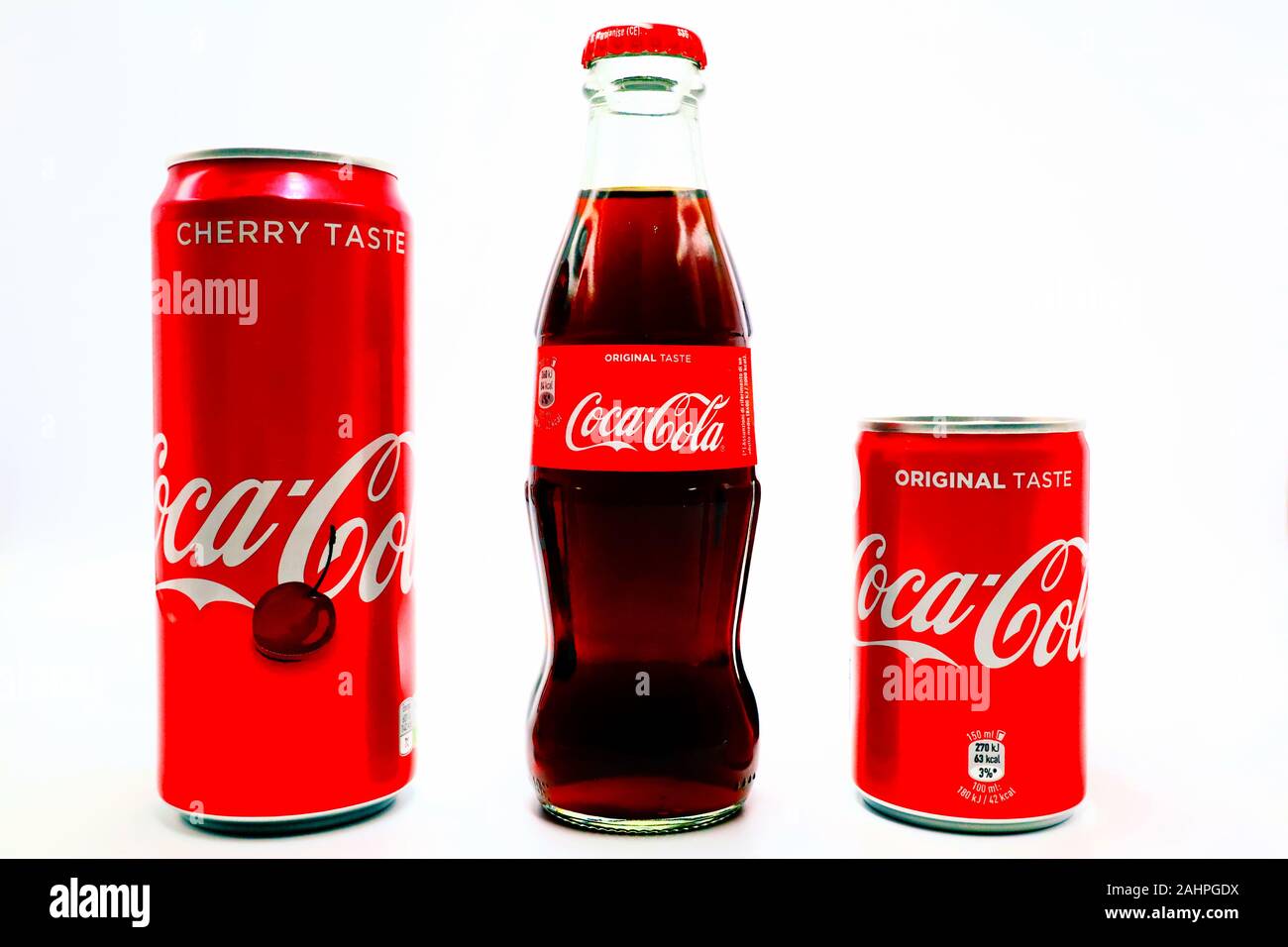 COCA-COLA. Coca-Cola und die Kontur Flasche Design sind Marken von The Coca-Cola Company Stockfoto