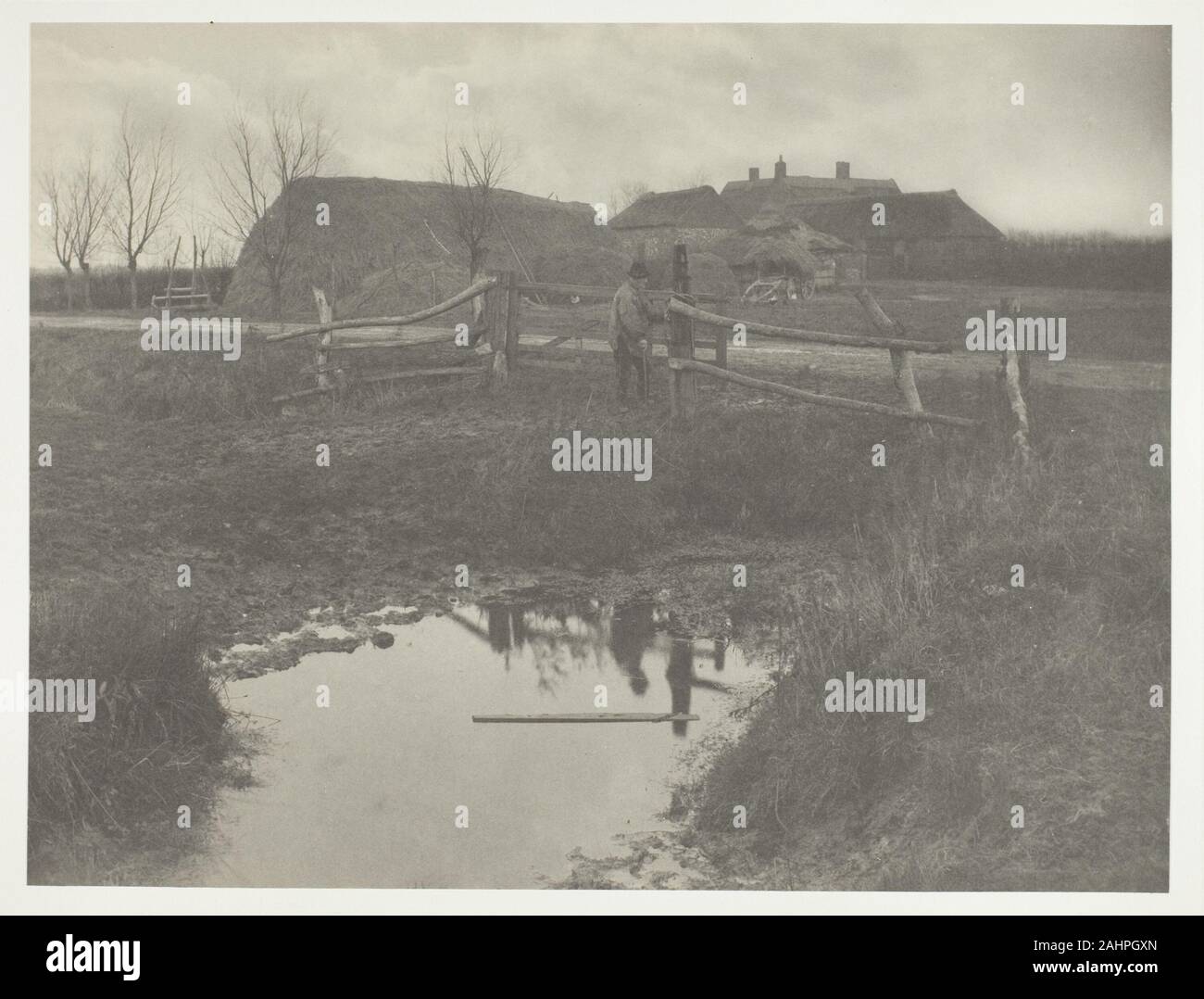 Peter Henry Emerson. Ein Marsh Farm. 1886. England. Platin drucken, PL. XXIX aus dem Album Leben und Landschaft auf den Norfolk Broads (1886); Edition von 200 Stockfoto