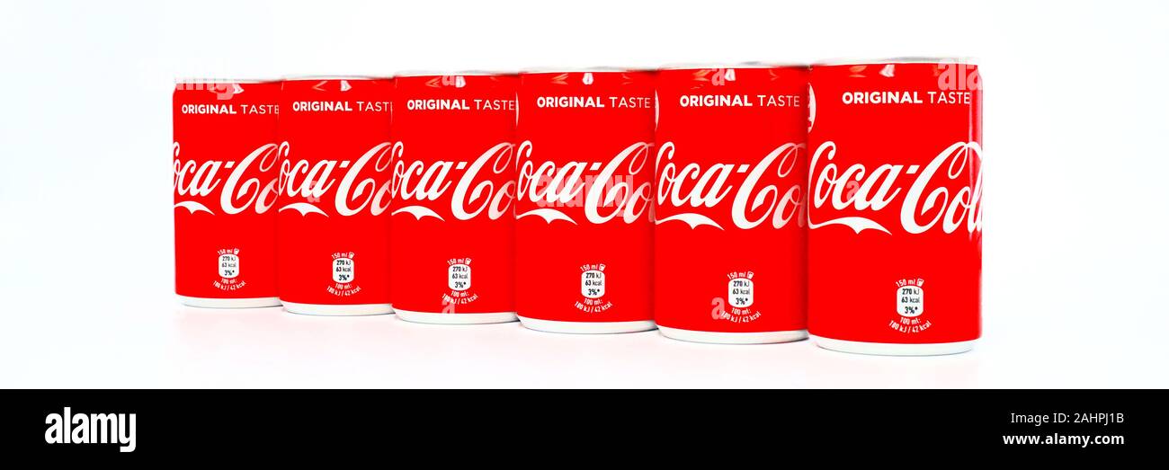 COCA-COLA. Coca-Cola und die Kontur Flasche Design sind Marken von The Coca-Cola Company Stockfoto