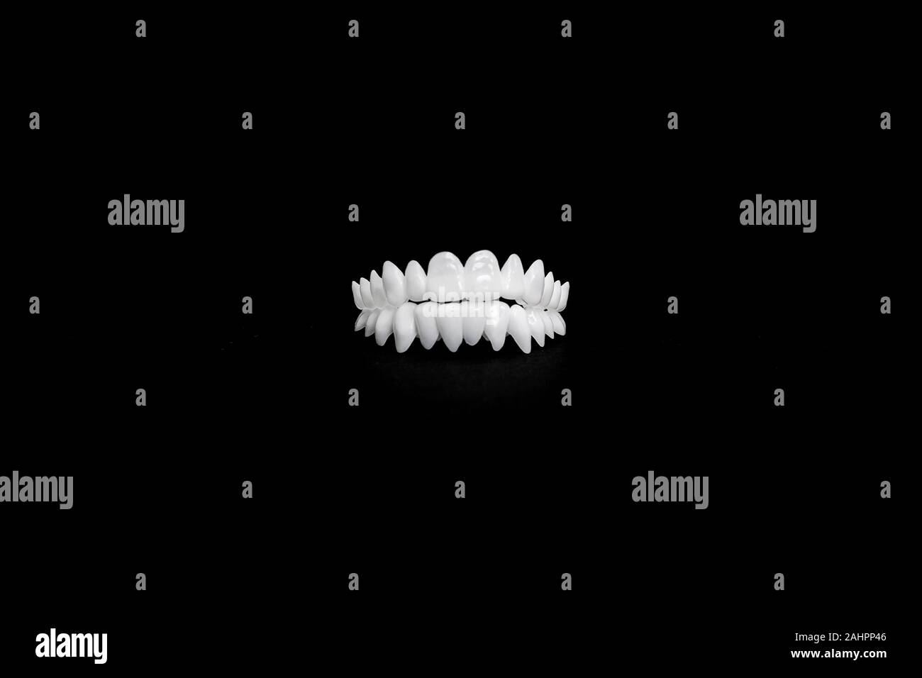 Eine 3D-Visual der oberen und unteren menschlichen Zähnen Stockfoto