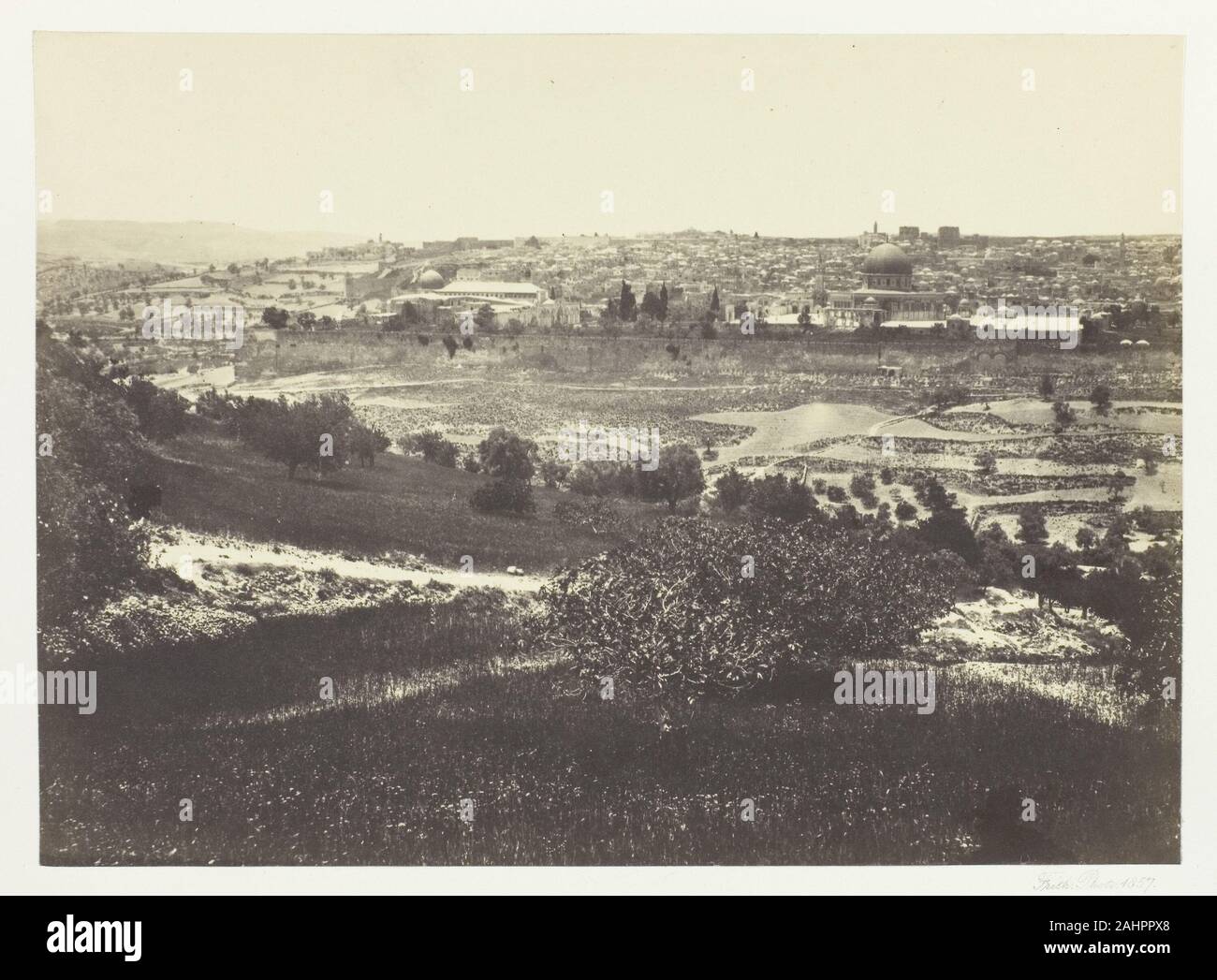 Francis Frith. Jerusalem, vom Ölberg, Nr. 1. 1857. England. Eiweiß drucken, PL. 16 Aus dem Album Ägypten und Palästina, Band II (1858/60) Stockfoto