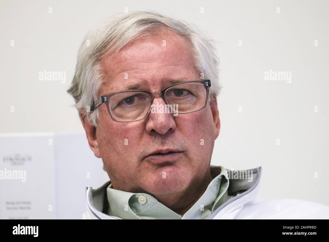 Los Angeles, Kalifornien, USA. 3. Dezember, 2019. Craig Fravel, CEO, Racing, der Stronach Gruppe in Santa Anita Park. Credit: Ringo Chiu/ZUMA Draht/Alamy leben Nachrichten Stockfoto