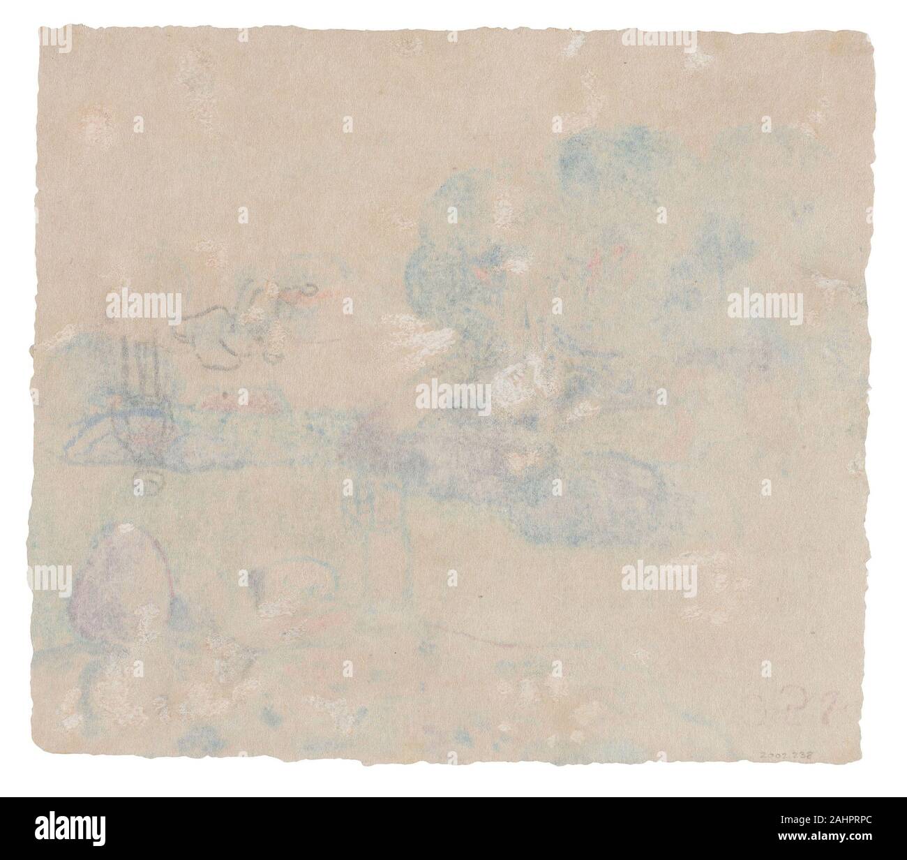 Paul Gauguin. Bretonischen Bauern. 1894. Frankreich. Pinsel und schwarzer Tinte auf Creme webte Papier Stockfoto