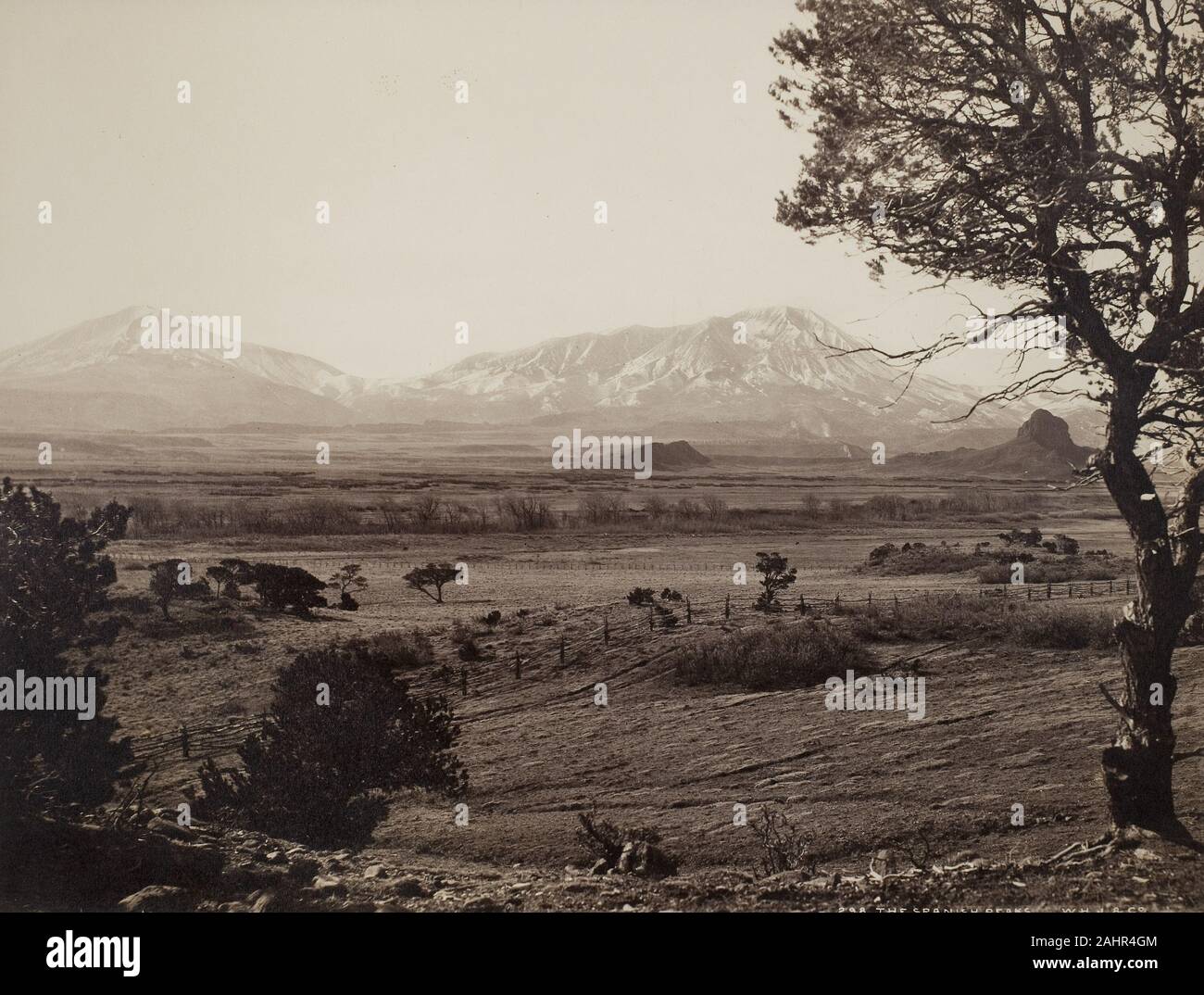 William Henry Jackson. Die spanischen Spitzen. 1866 - 1876. In den Vereinigten Staaten. Eiweiß drucken Stockfoto