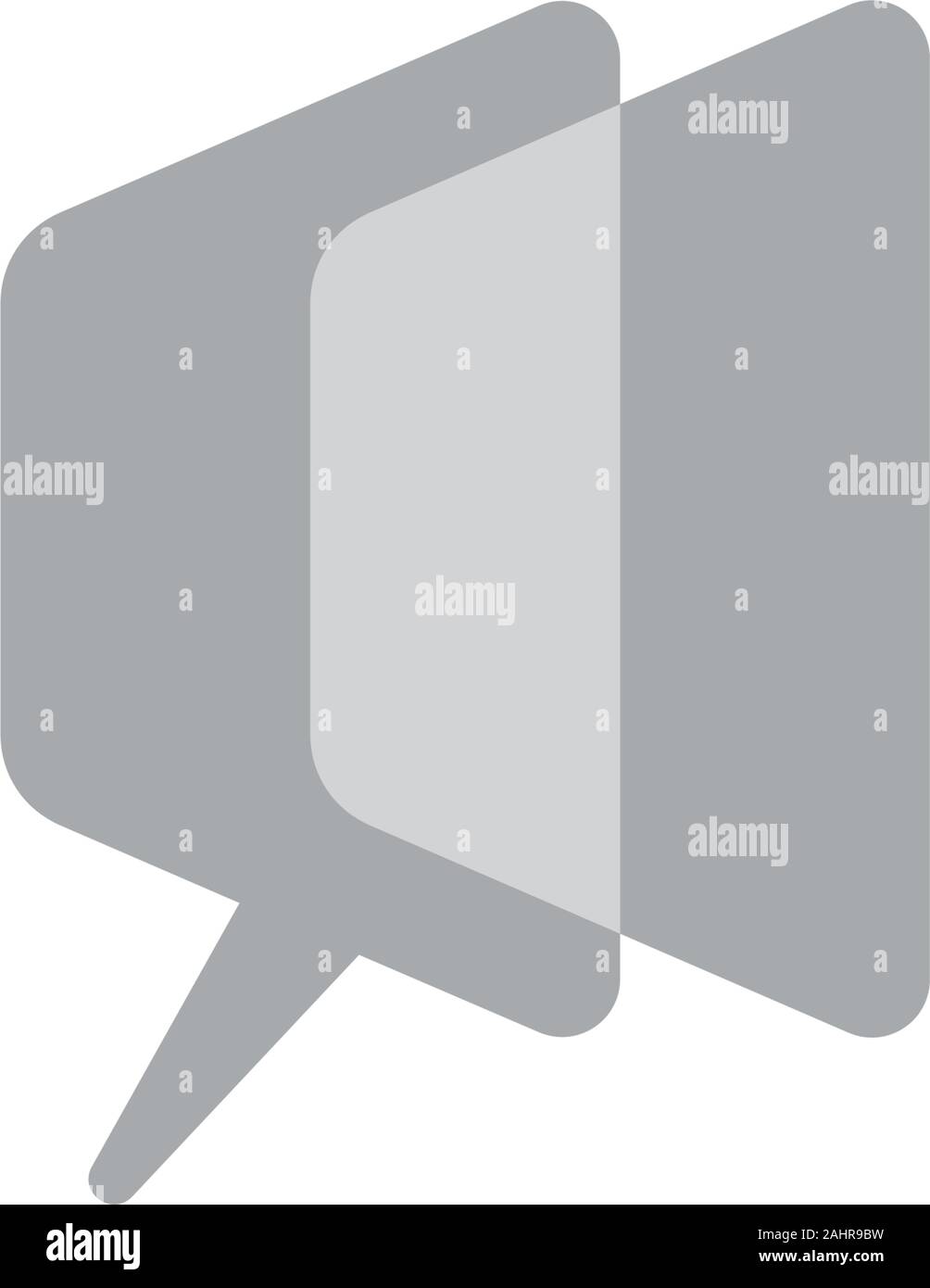 Bildschirm sprechen Symbol Einfache geometrische motion design logo Vektor Stock Vektor