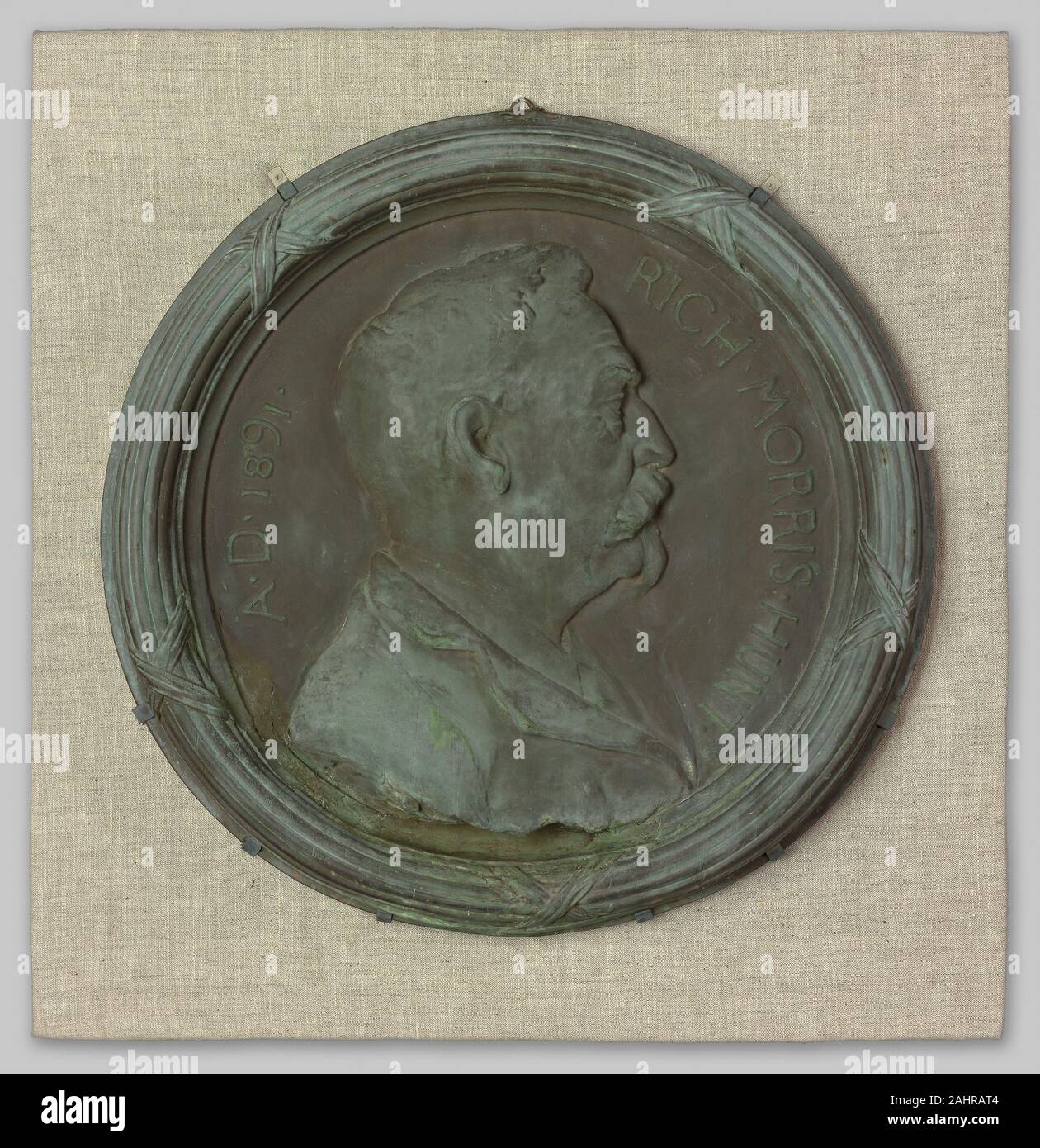 Karl Theodore Francis Bitter. Richard Morris Hunt. 1891. In den Vereinigten Staaten. Kupfer auf Putz Stockfoto