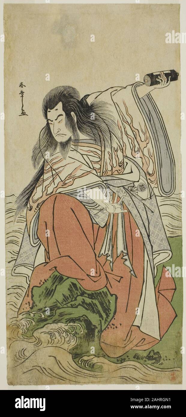 Shunsho Katsukawa. Der Schauspieler Onoe Matsusuke ich als Pensionierter Kaiser Sutoku im Spiel keine Wakayaka Kitekaeru Nishiki, durchgeführt an der Nakamura Theater im elften Monat, 1780. 1775 - 1785. Japan. Farbe holzschnitt; hosoban Stockfoto