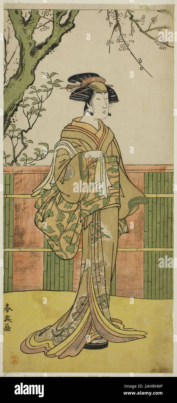 Katsukawa Shun'ei. Der Schauspieler Sawamura Tamagashira in einem unbekannten Rolle. 1785 - 1795. Japan. Farbe holzschnitt; hosoban Stockfoto