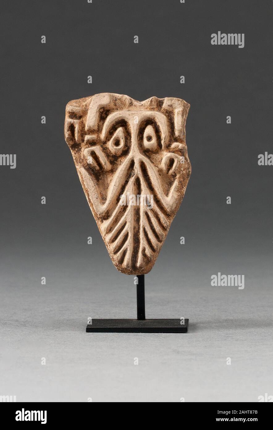 Zapotec. Stempel Darstellung einer Pflanze - wie Motf. 1000 - 1500. México. Keramik mit Pigment Stockfoto