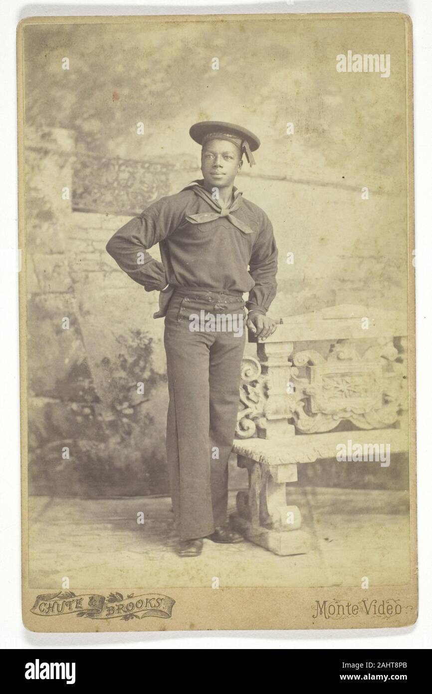 Rutsche und Bäche. Untitled (Schwarz Sailor). 1875 - 1899. Uruguay. Eiweiß drucken Stockfoto
