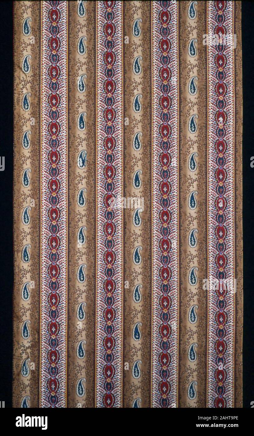 Zwei Panels. 1860 - 1880. In den Vereinigten Staaten. Baumwolle, gedruckt Stockfoto