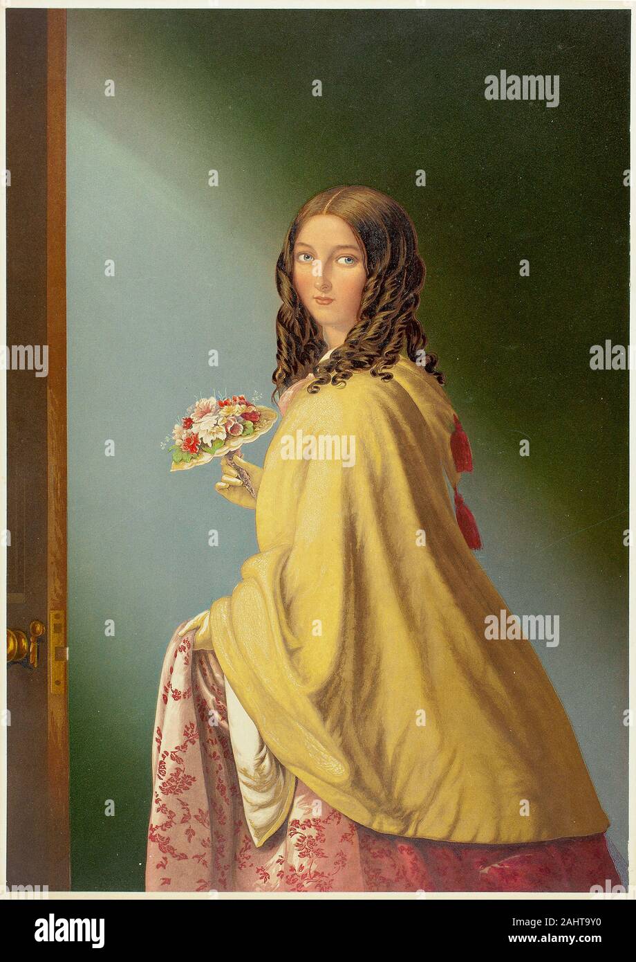 George Baxter. Die Brautjungfer. 1824 - 1867. England. Stahlstich gefärbt mit Holzblöcken auf Papier Stockfoto