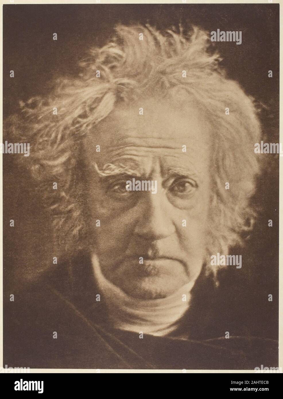 Julia Margaret Cameron. Sir John Herschel. 1867. England. Carbon drucken Weitere Informationen zu der Alfred Stieglitz Sammlung am Art Institute, sowie umfassenden Objekt Informationen, besuchen Sie bitte die Webseite der Alfred Stieglitz Collection. Stockfoto