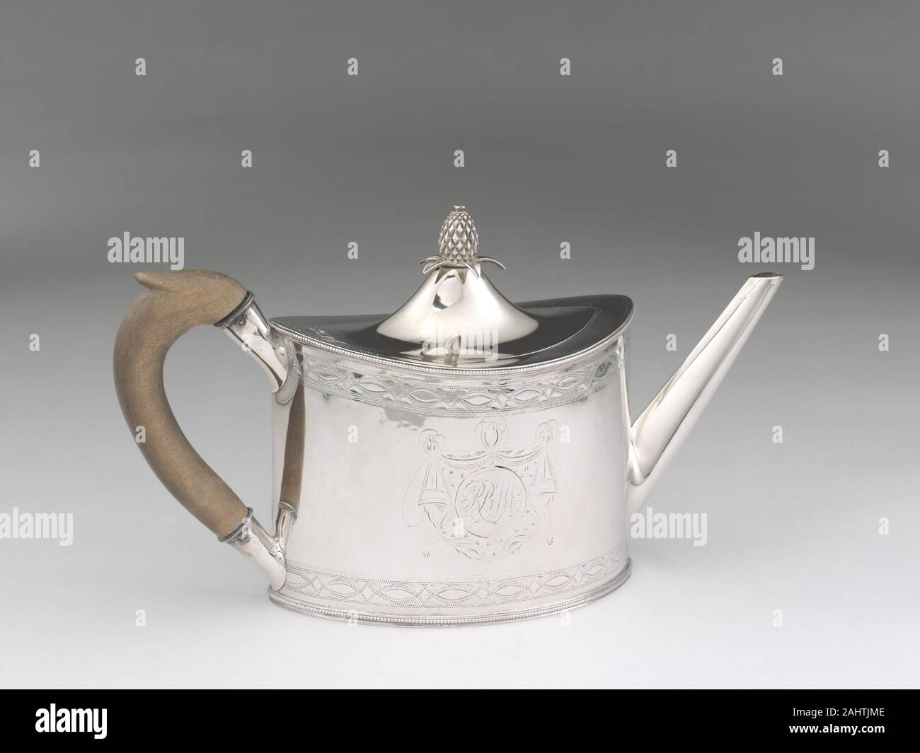 Daniel Van Voorhis. Teekanne. 1793. New York City. Silber der Stil dieses  Tee Set (1950.1584 und 1950.1648 a - c) war ein sehr beliebter in New York  an der Wende des 19.