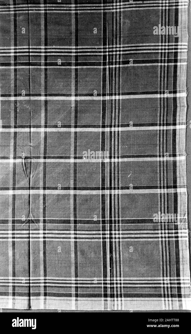 Taschentuch. 1801 - 1900. England. Baumwolle, in Leinwandbindung Stockfoto