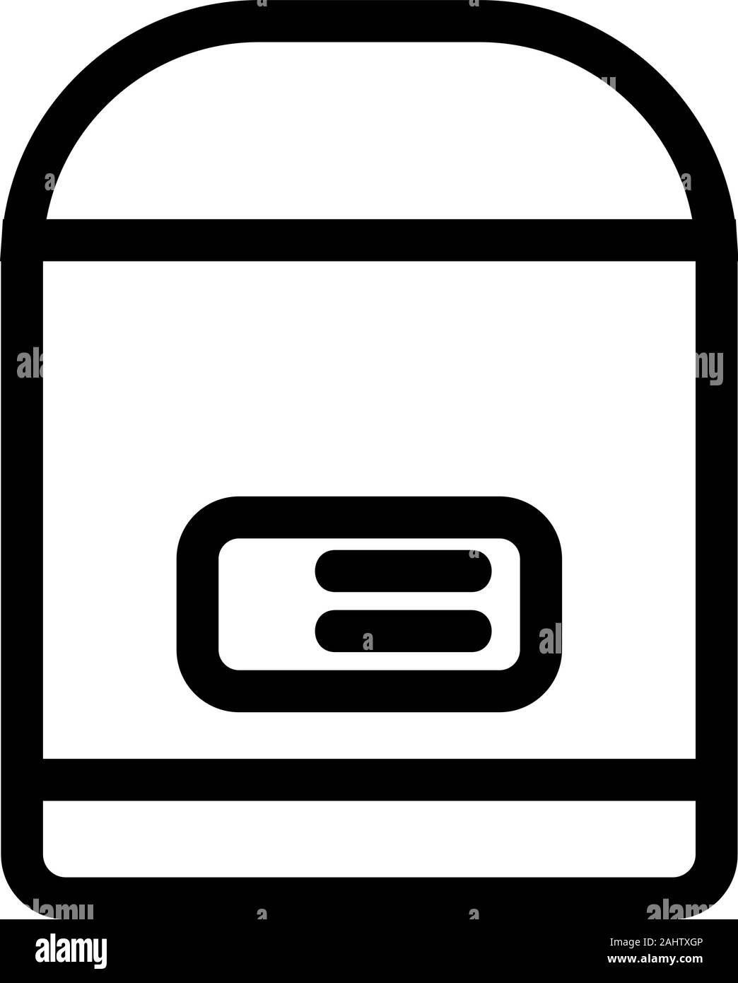 Slow Cooker Symbol Vektor. Isolierte Kontur symbol Abbildung Stock Vektor