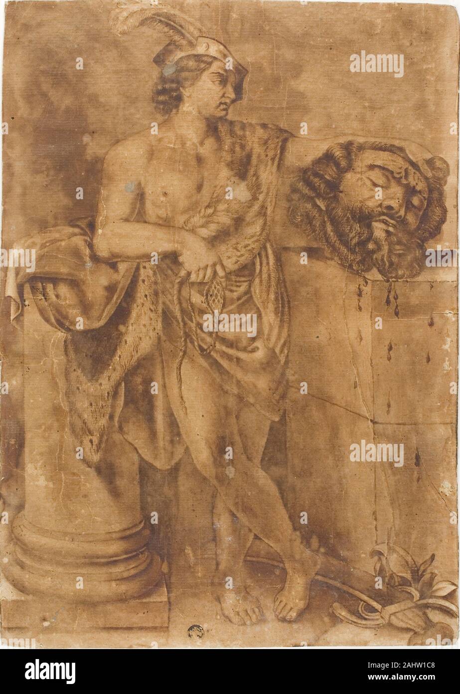 Guido Reni. David mit dem Leiter der Goliath. 1605 1700. Italien. Pen