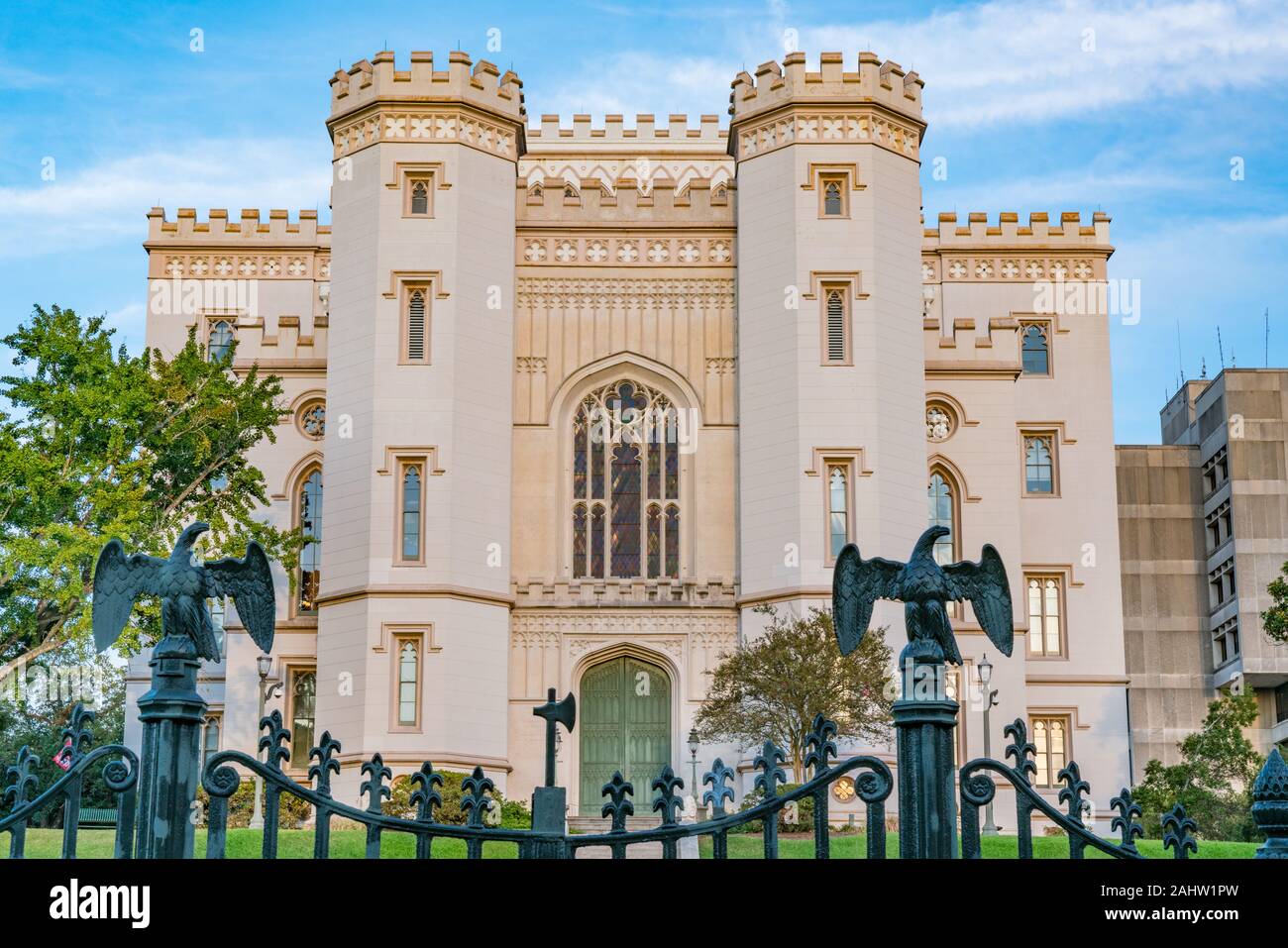 Alte Louisiana State Capitol Building in Baton Rouge Stockfoto