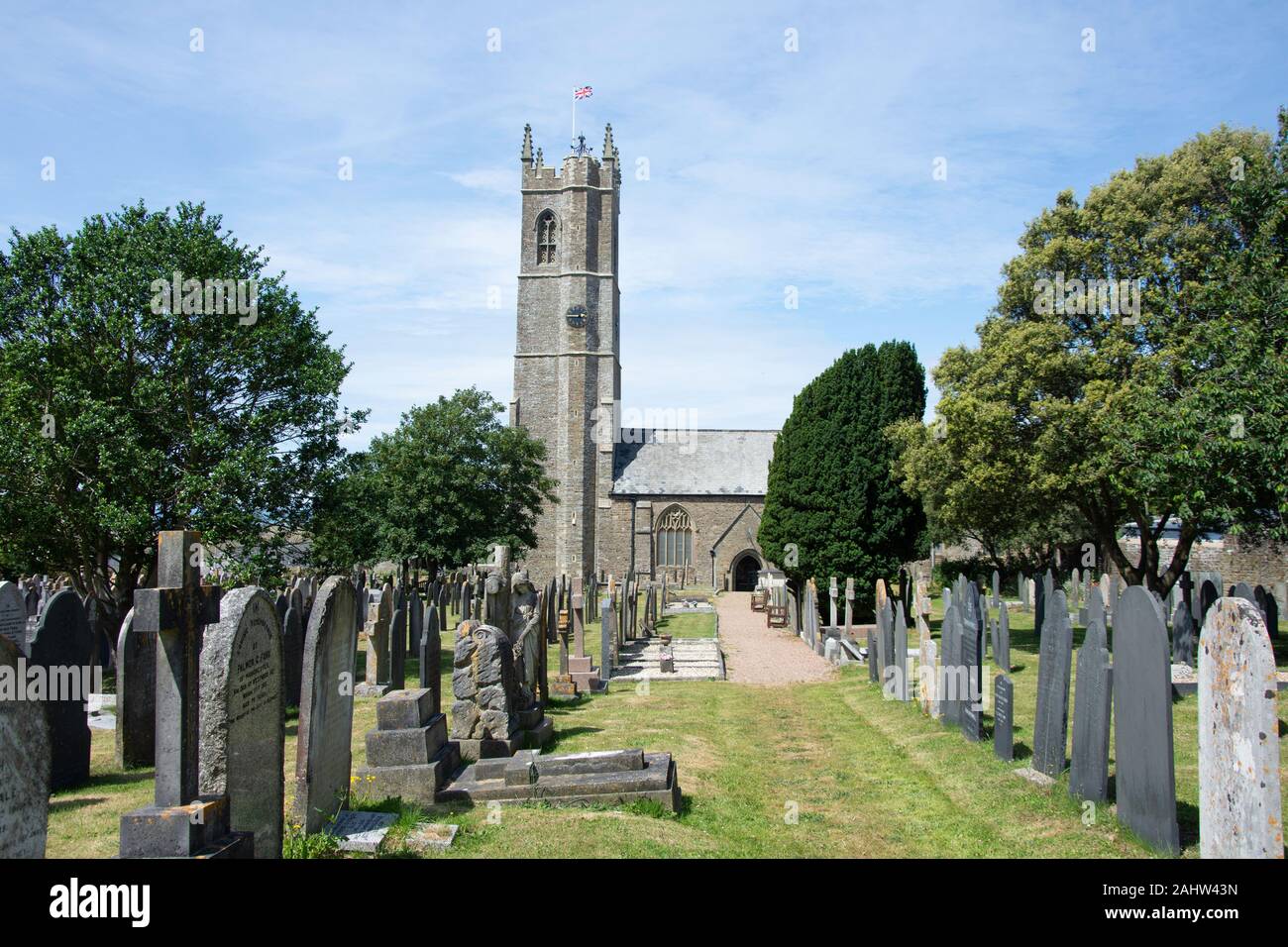 St Margaret's Church, Fore Street, Northam, Devon, England, Vereinigtes Königreich Stockfoto