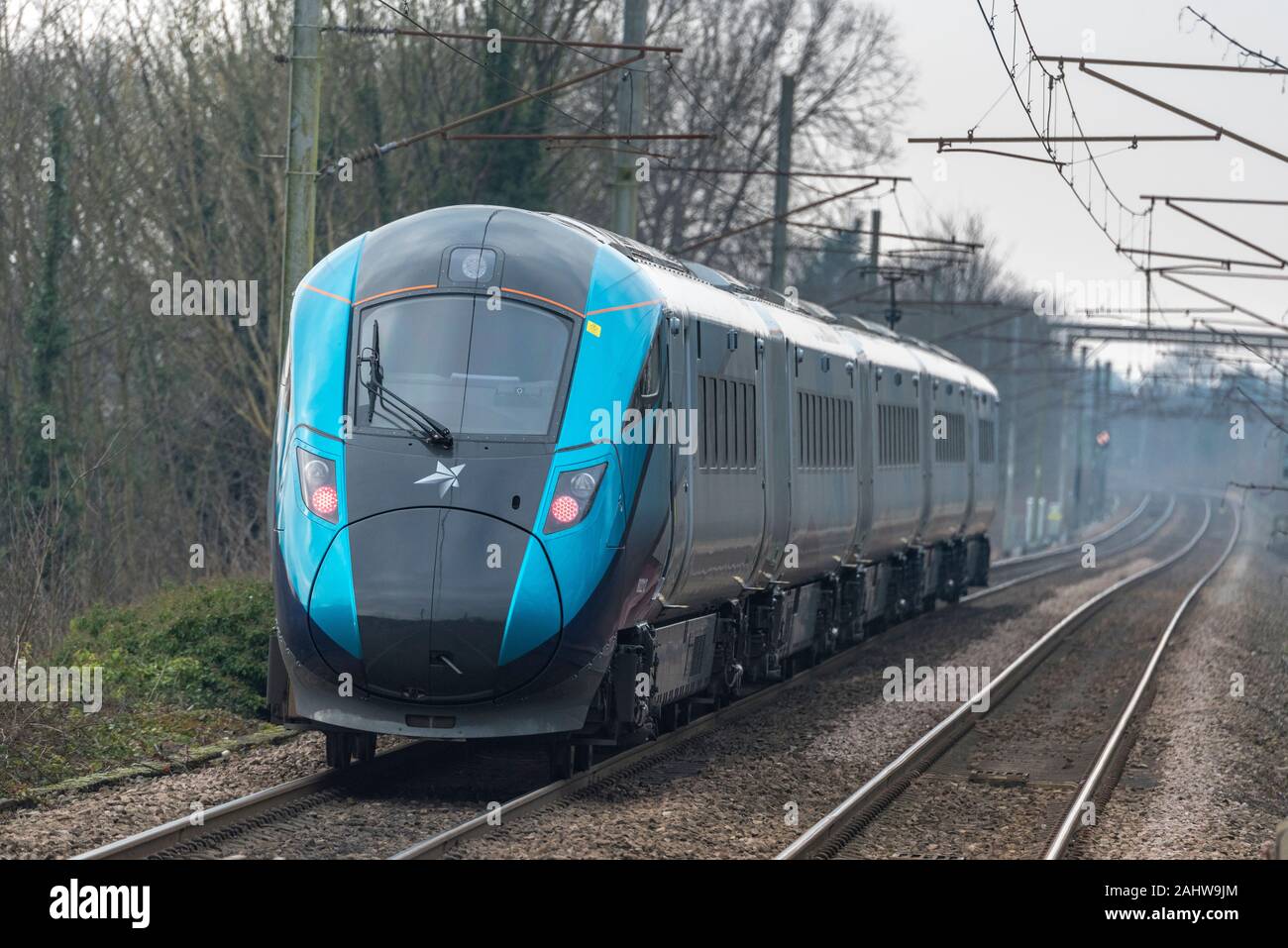 Trans Pennine Express Zug. Hitachi Klasse 800 Azuma. Stockfoto