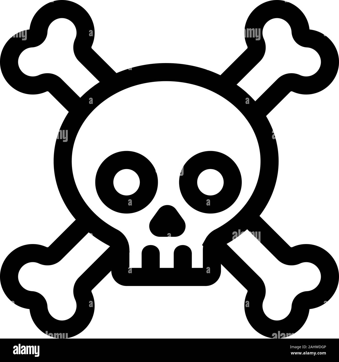 Giftige Stoffe Symbol Vektor. Isolierte Kontur symbol Abbildung  Stock-Vektorgrafik - Alamy