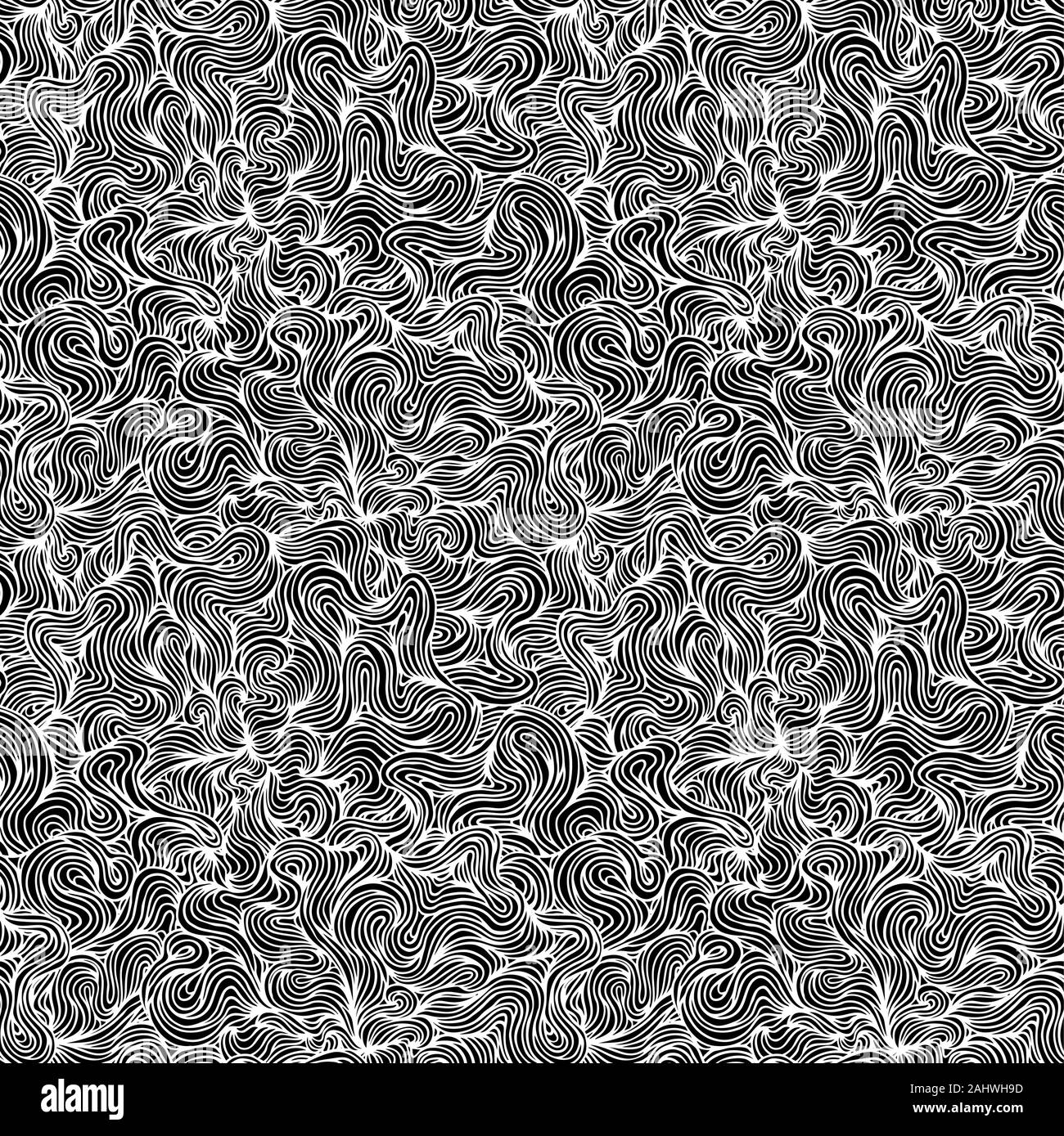 Nahtlose Hintergrund mit Wellenmuster, Vector Illustration Stock Vektor