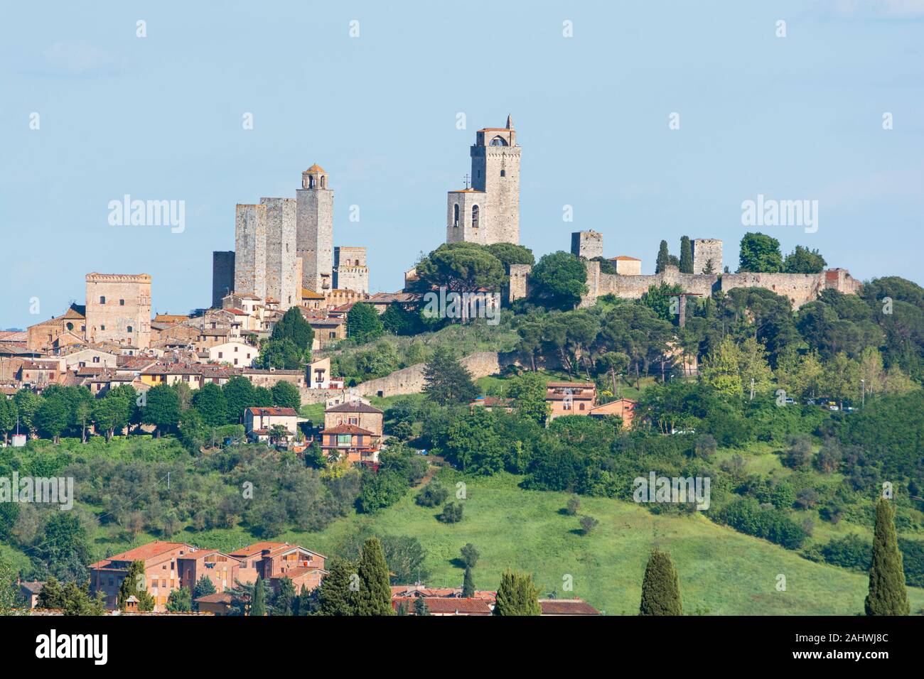 San Gimignano in der Toskana, Italien Stockfoto