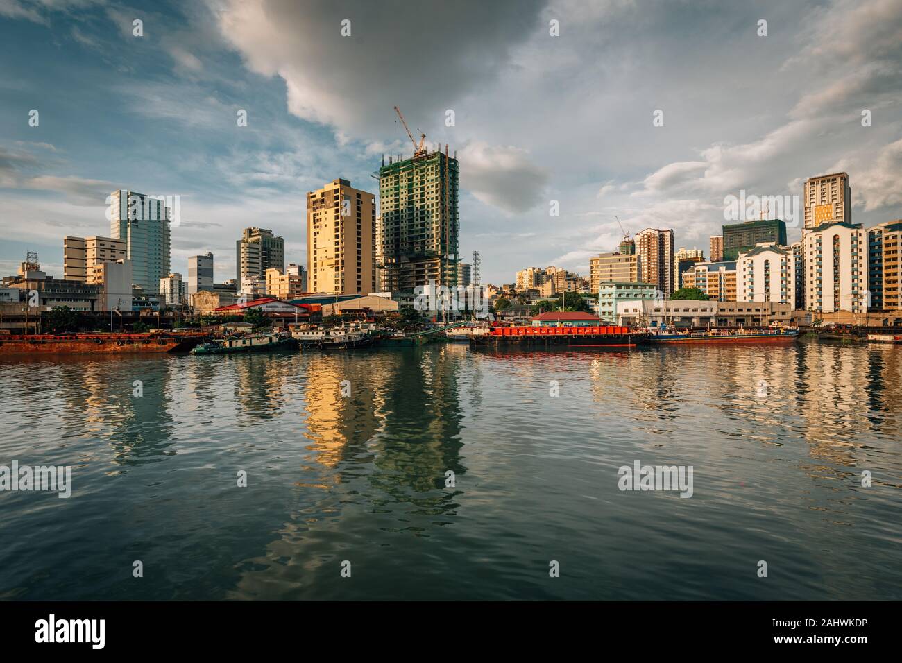 Die Pasig River, in Manila auf den Philippinen Stockfoto