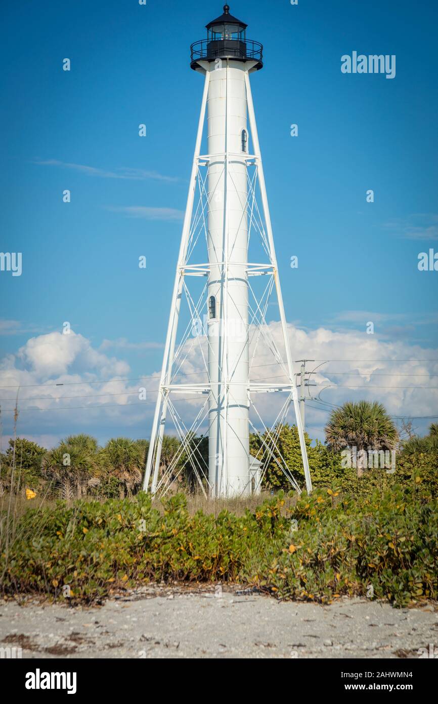 Gasparilla Island Lighthouse in Boca Grande. Boca Grande, Florida, USA. Stockfoto