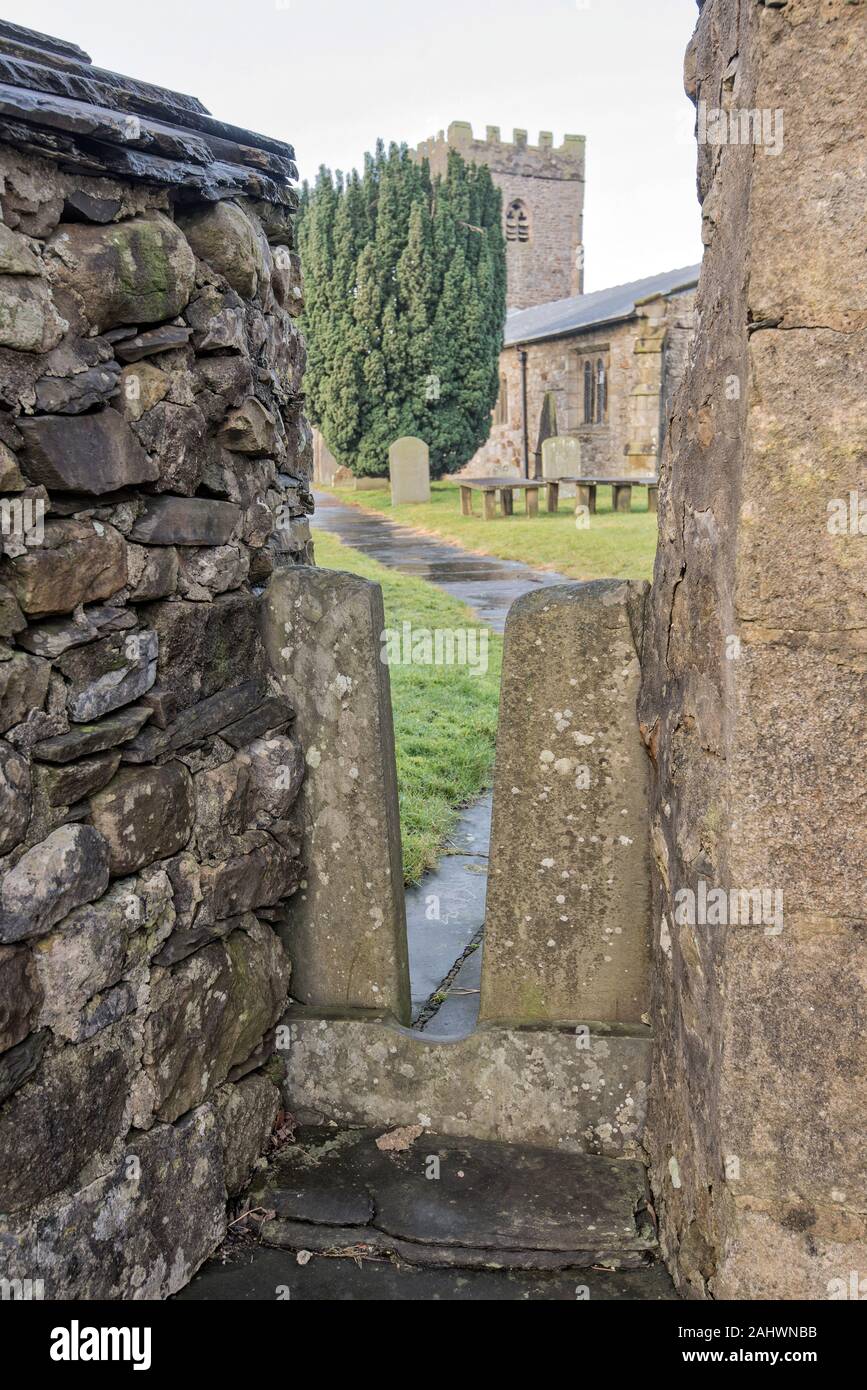 Drücken Sie Stil Horton-in-Ribblesdale Stockfoto