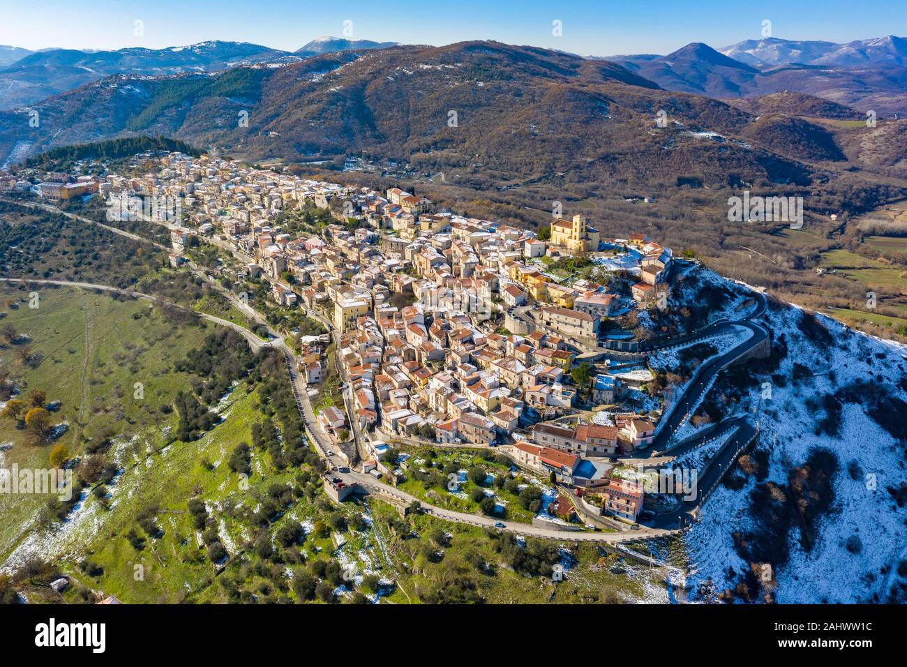 Grumento Nova, Provinz Potenza, Italien Stockfoto