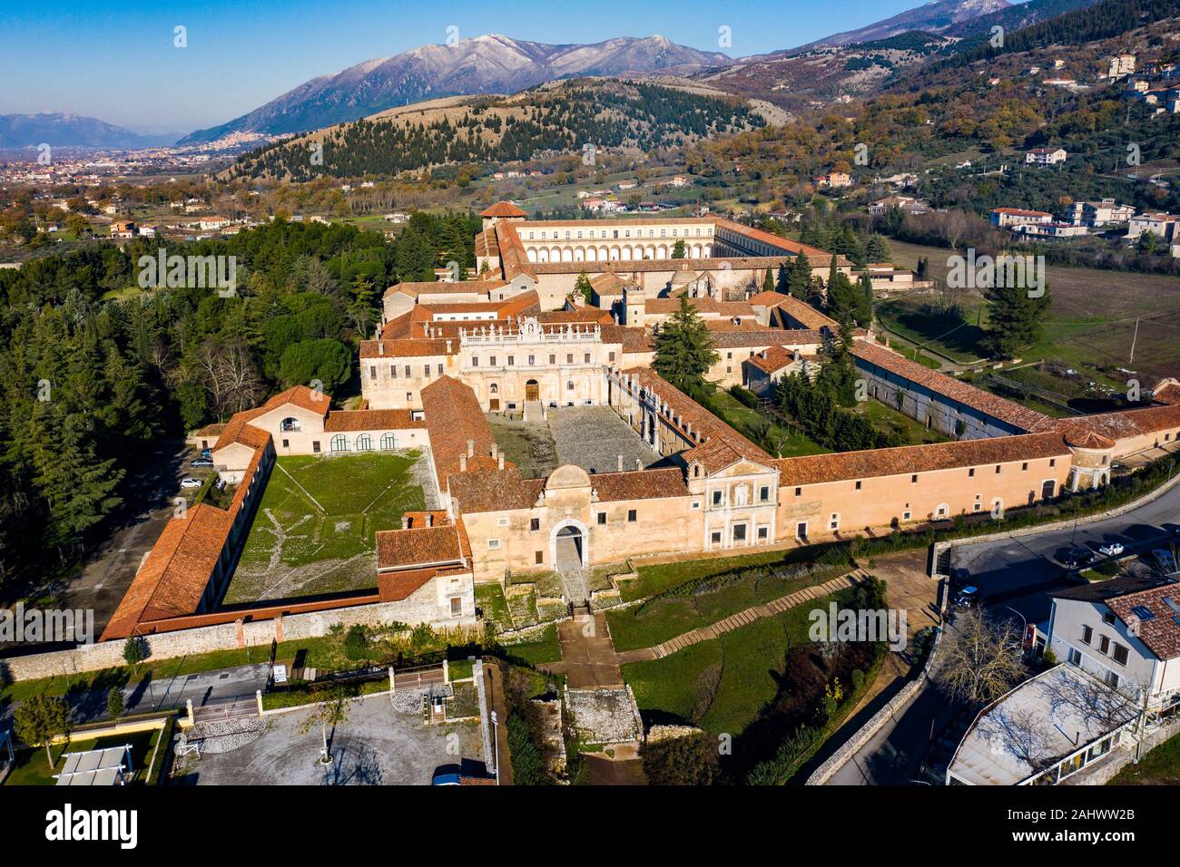 Certosa von Saint Lawrence, Certosa di San Lorenzo, Padula, Provinz Potenza, Italien Stockfoto