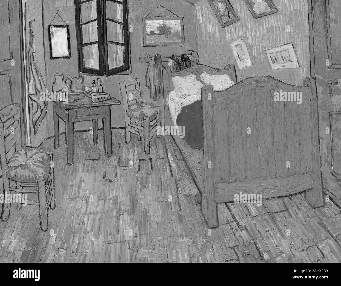 Inspiriert von vincent van gogh Schwarzweiß-Stockfotos und -bilder - Alamy