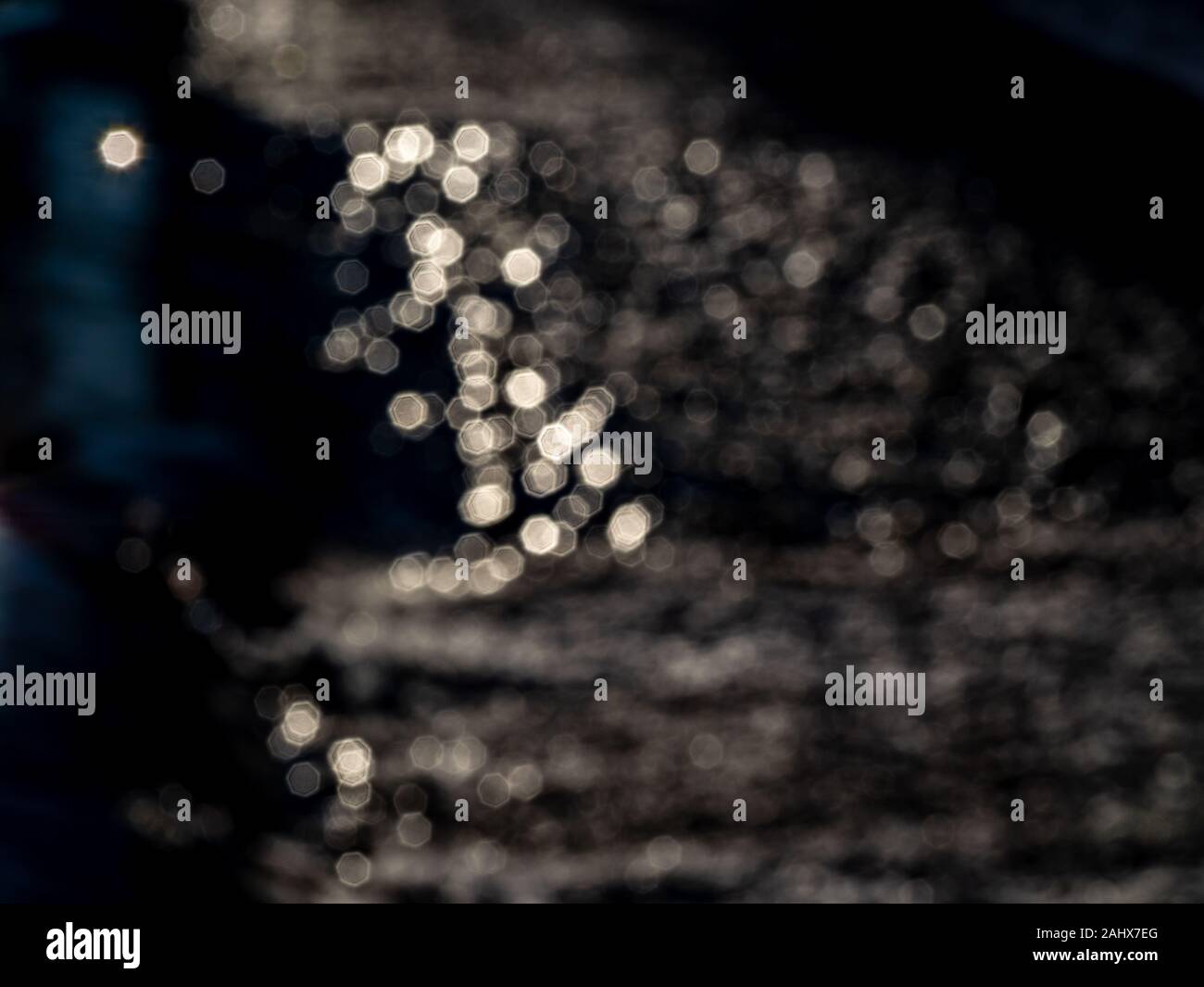 Hintergrundbild mit Linse Flairs. Flach Stockfoto