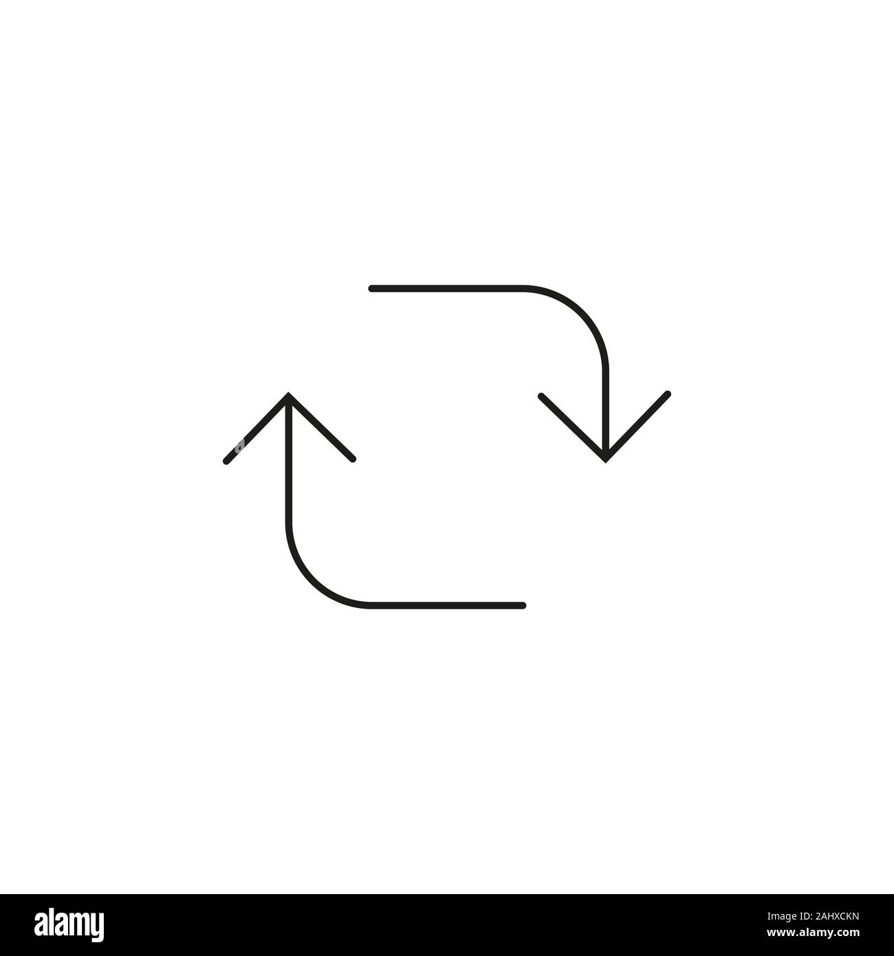 Zeile "Pfeil"-Symbol. Vector Illustration, flache Bauweise Stock Vektor