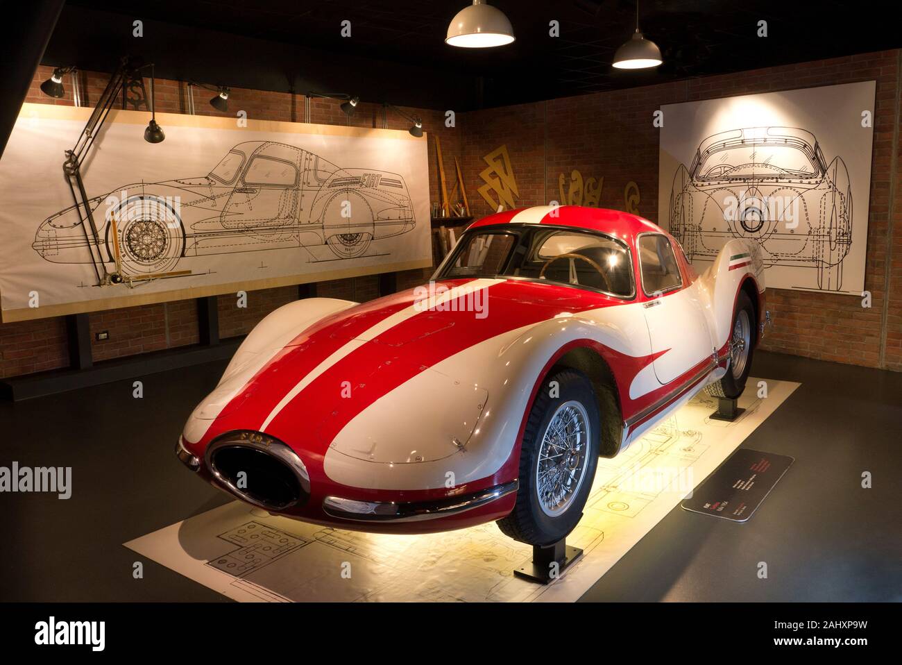 Fiat in Turin Jet auto Automobile Museum Stockfoto