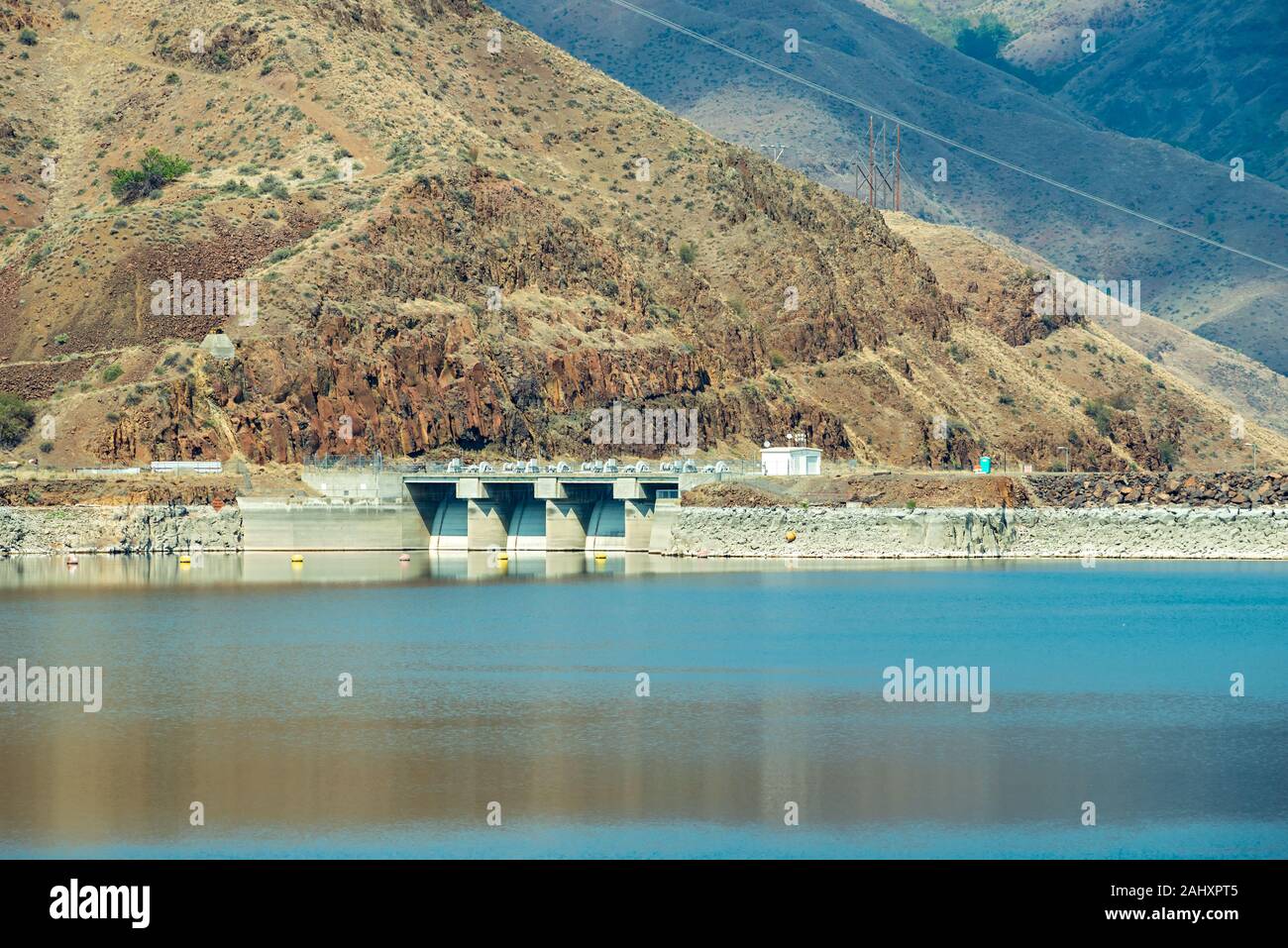 Die brownlee Damm am Snake River an der Grenze Idaho-Oregon Stockfoto